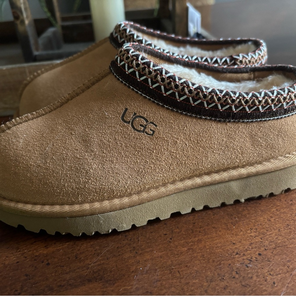 UGG Tan Suede Slippers